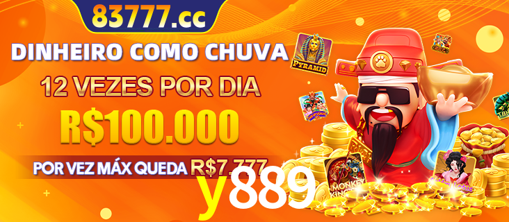 Banner do programa de recompensas Recomende para amigos do y889, detalhando os bônus por convidar amigos, com prêmios que chegam a R$288.888.